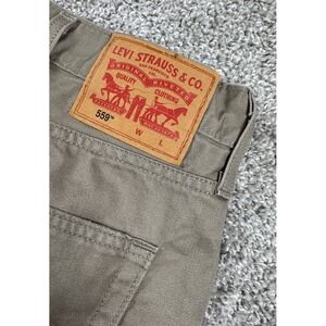 Levis 559 Relaxed Straight Fit Mens Beige Jeans Casual 48x32 (Measures 46x31)